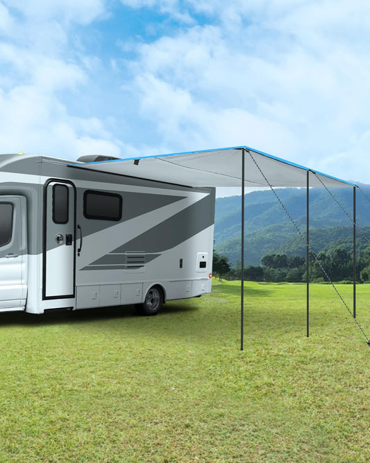 SUPAREE Caravan Luifel Auto Camping Luifels (Blauw, 3.5x2.4m)