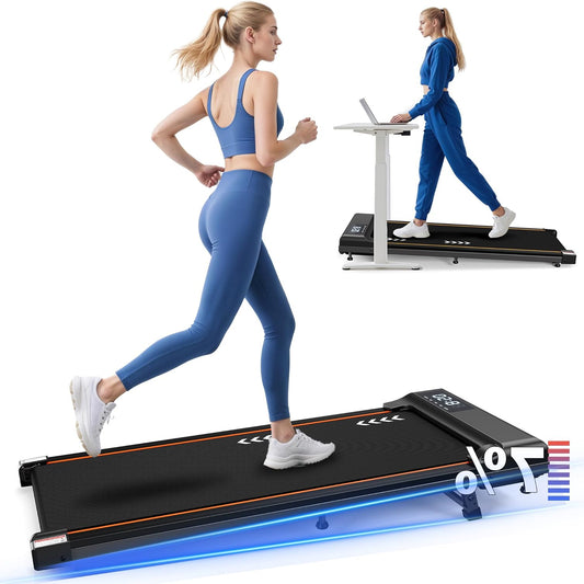 Elektrische Loopband – Loopmat – Fitnessband – Home Trainer – Walking Pad – Compact 7% Helling – Stille 2,25 pk Motor – Snelheid 6 km/u - QUORE