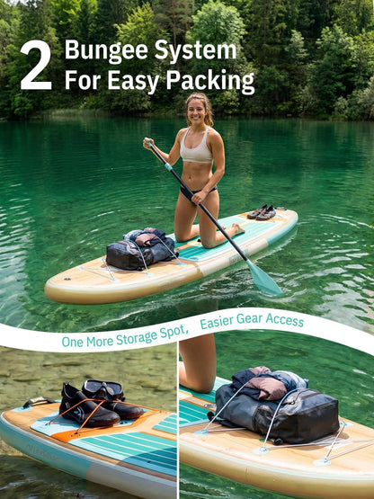 <font dir="auto" style="vertical-align: inherit;"><font dir="auto" style="vertical-align: inherit;">        Niphean Inflatable Paddleboard (extra large), SUP for 2+1 persons/family, stand-up paddleboard with (Beginner-friendly) balance wing, waterproof ph