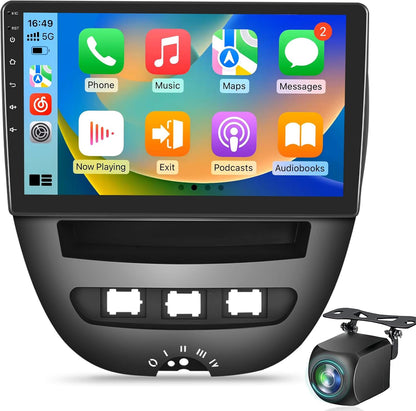 Autoradio – Android Autoradio – Auto Radio – Multimedia Radio – 1-DIN Radio – 10 Inch Touchscreen – Draadloos CarPlay & Android Auto