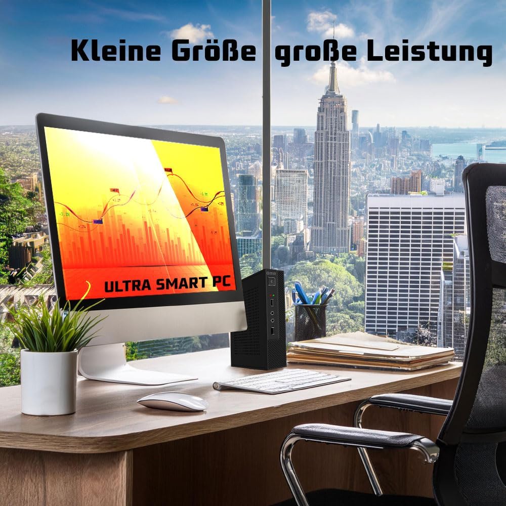 Intel Office PC Compleet met toetsenbord en muis, Intel i7, 32 GB RAM, 1000 GB SSD, DVD-brander, kaartlezer, WiFi 600 en Bluetooth 5, USB3, Windows 11 Pro