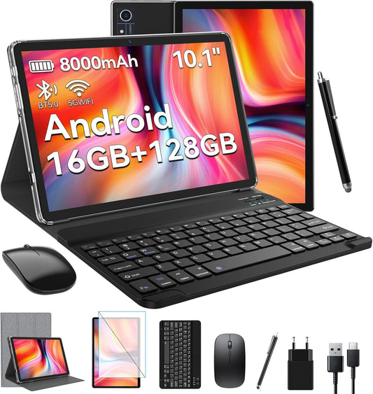 FEONAL Tablet 10 inch met 16 GB RAM + 128 GB ROM (1TB TF)