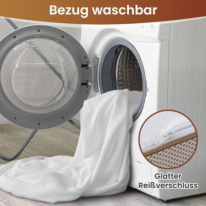 Gel Memory Foam Topper 180x200 – Matras Topper – Traagschuim Topper – Matrassen Topper – Boxspring Topper – Dubbelzijdig Hardheidsniveau H3/H4 – Verkoelende Gel Met Ventilatie