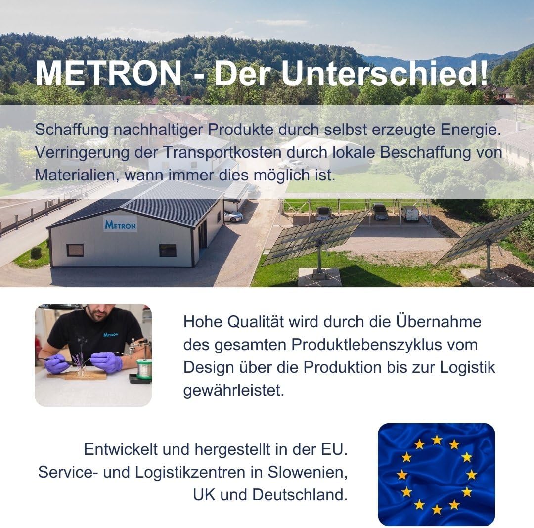 Metron AC01 type 2 naar Schuko-adapter. Betrouwbaar op het laadstation door start- en stop-elektronica