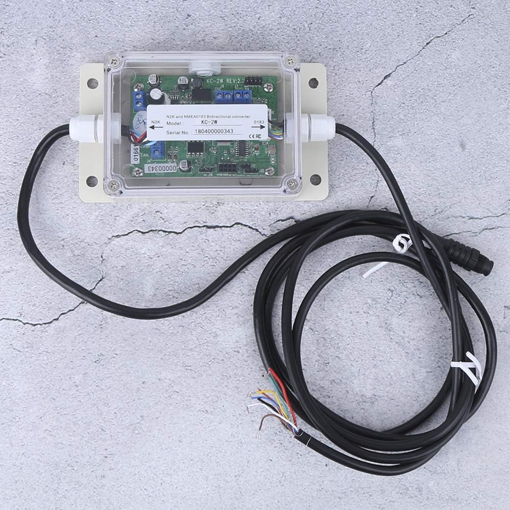 Universal Bidirectional Converter, Portable KC-2W Bidirectional Converter Bidirectional Converter NMEA 0183-2000 Converter Waterproof for Baud Rate