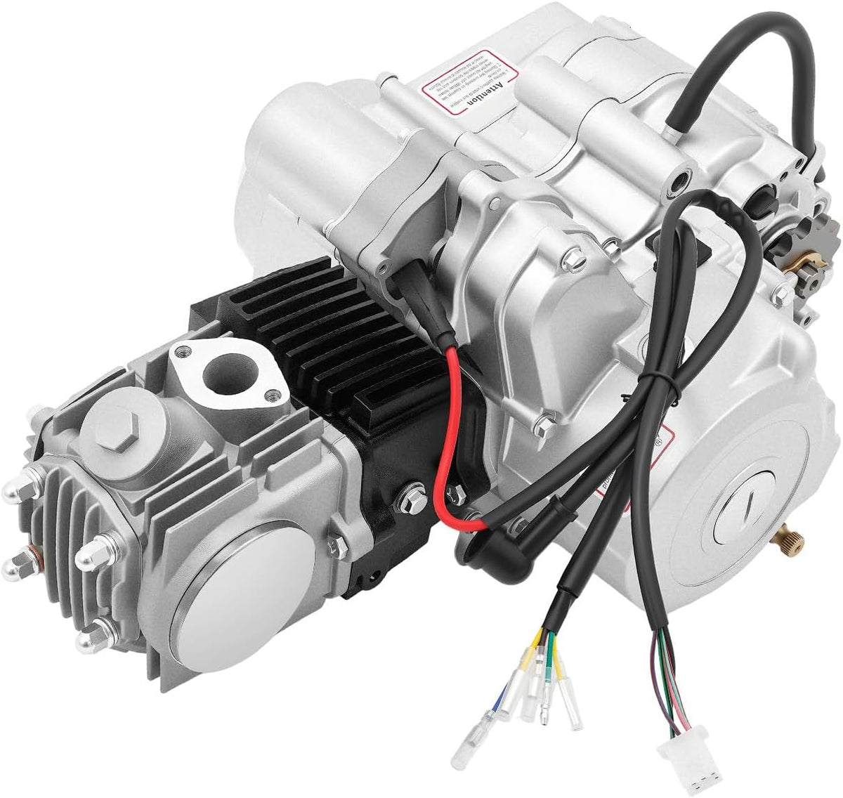125cc 4 hub starter motor air cooled engine kit semi-car electric start 3+1 reversible suitable for Go Kart ATV Quad Buggy Dirt Bike - QUORE