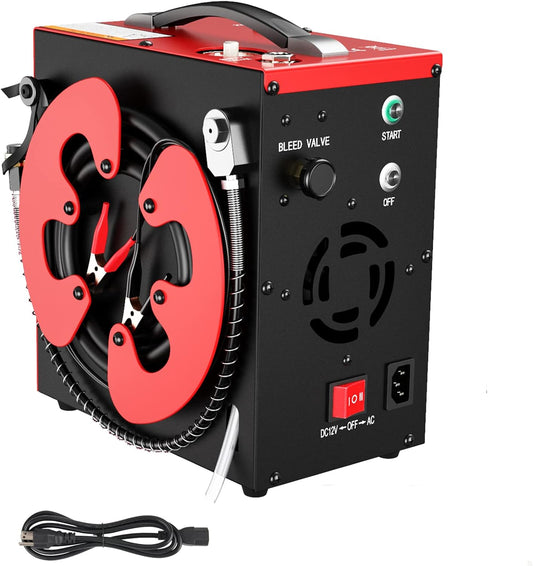 PCP Luchtcompressor – Hogedrukpomp – Air Compressor – Persluchtpomp – Drukluchtcompressor – Automatische Uitschakeling – Olievrij Met Water-Olieafscheider