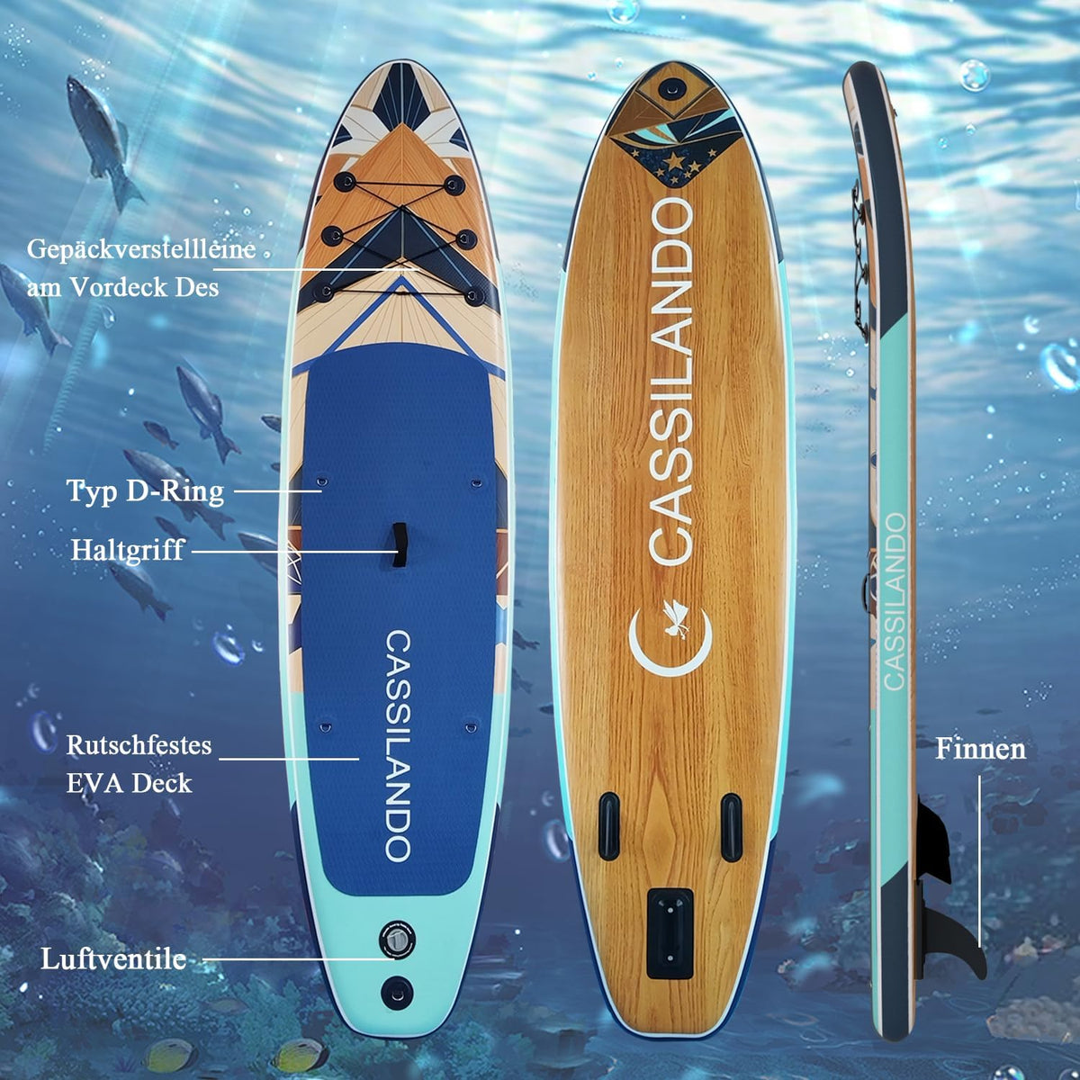 CASSILANDO Stand Up Paddle Board, SUP Opblaasbare Standup