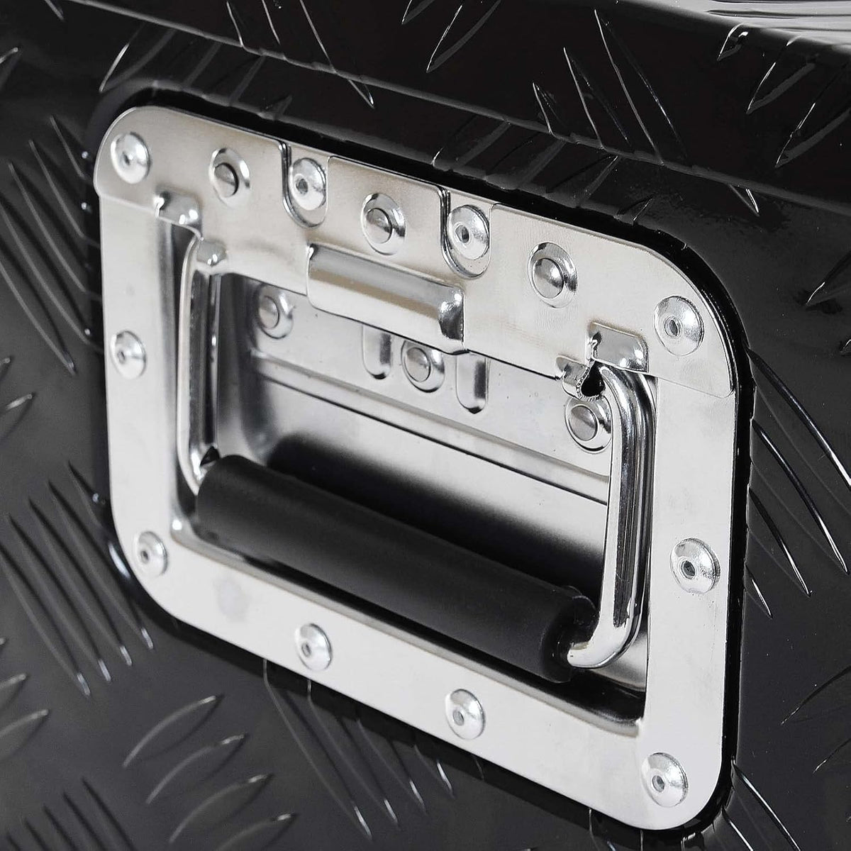 XPOtool aluminium gereedschapskist 50,8x30,5x24 cm zwart transportbox afsluitbaar toolbox