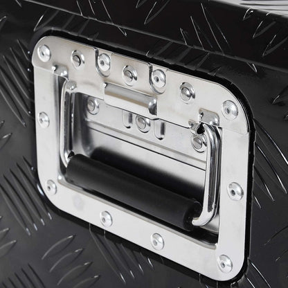 XPOtool aluminium gereedschapskist 50,8x30,5x24 cm zwart transportbox afsluitbaar toolbox