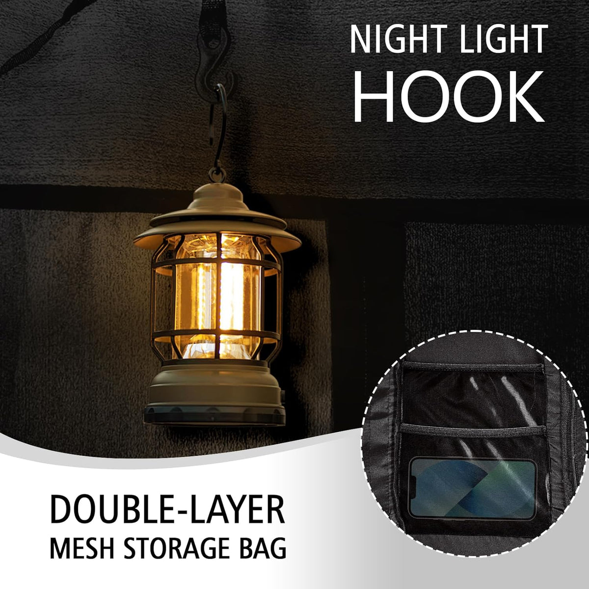 RIYDH Bedtent, bedluifel, tenten voor volwassenen, draagbare droomtent, slaaptenten, 70% verduistering, met 3 deuren, ademende tenten voor privéruimte