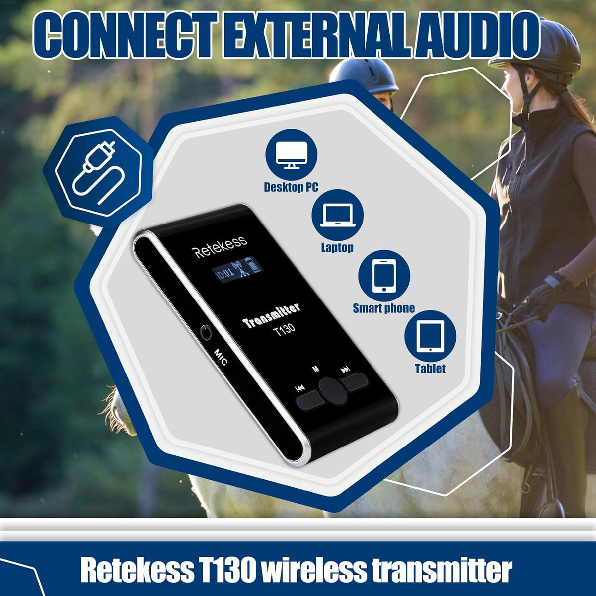 Draadloos rondleidingssysteem – Tourguide systeem – Simultaan vertaalsysteem – Audiogidssysteem – Vertaalset – 1 zender en 5 ontvangers – Bereik tot 60 meter – Tot 10 uur gebruiksduur