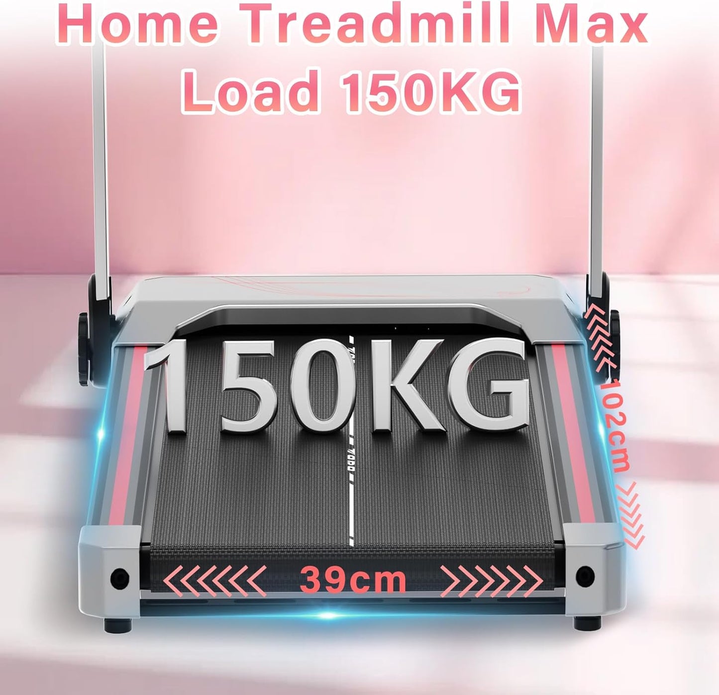 Loopband – Inklapbare Loopband – Hardloopband – Treadmill – Walking Pad – 12 Programma’s & Hartslagmeter – Draadloos Opladen & 10% Handmatige Helling