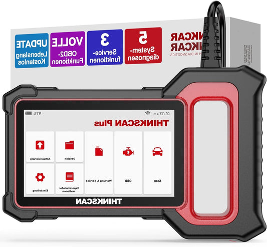 OBD2 Diagnoseapparaat – Auto Uitleesapparaat – Foutcode Lezer – Scan Tool – Diagnose Scanner – 5 Systeemdiagnoses – Automatische VIN-Scan – Gratis Levenslange Updates – 5 Inch Touchscreen – Android 7.0