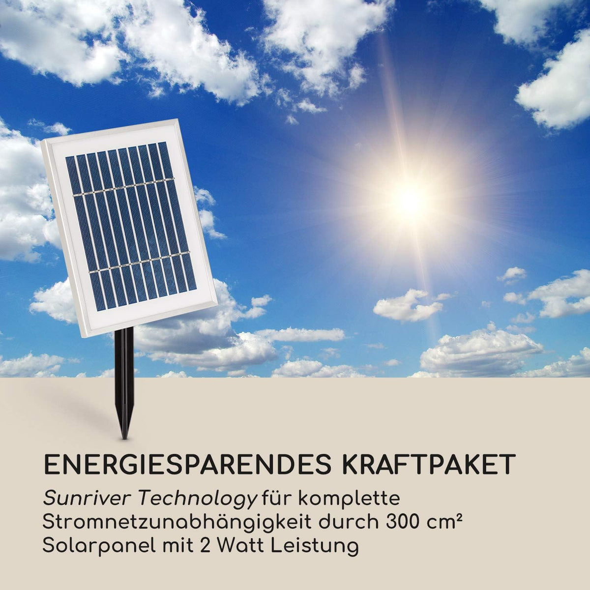 blumfeldt Liquitorre XL tuinfontein - waterornament, zonnefontein, pomp: 200 l/h / IPX8, zonnepaneel: 2 W / 300 cm², batterij tot 8 uur bedrijfstijd / 3,7 V / 2 Ah, LED-verlichting, polyresin