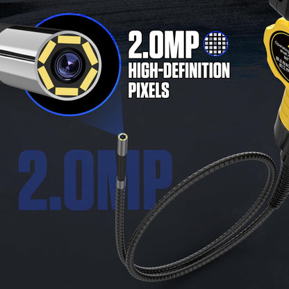 AUTOOL Twee-weg 210° endoscoopcamera met licht, 0,2 inch Borescope inspectiecamera, 5 inch 1080P scharnierende Borescope met LED-licht 3FT flexibele kabel, 32GB SD-kaart
