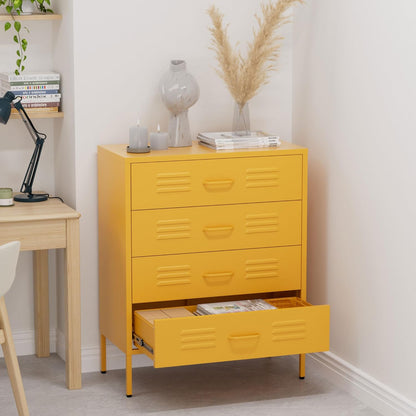 Chest of drawers - Locker cabinet - Wardrobe - Chest of drawers - Storage cabinet - Industrial cabinet with drawers - Metal Cabinet for Bedroom - 80x40x100cm (LxWxH) - Powder coated steel - QUORE