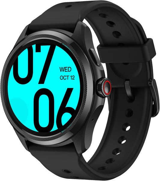 TicwatchPro 5 Android Smartwatch voor heren Snapdragon W5+ Gen 1 Platform Wear OS Smart Watch 80 uur batterijduur Gezondheid Fitness Tracking Ingebouwde GPS 5ATM Waterbestendigheid Kompas Eén maat