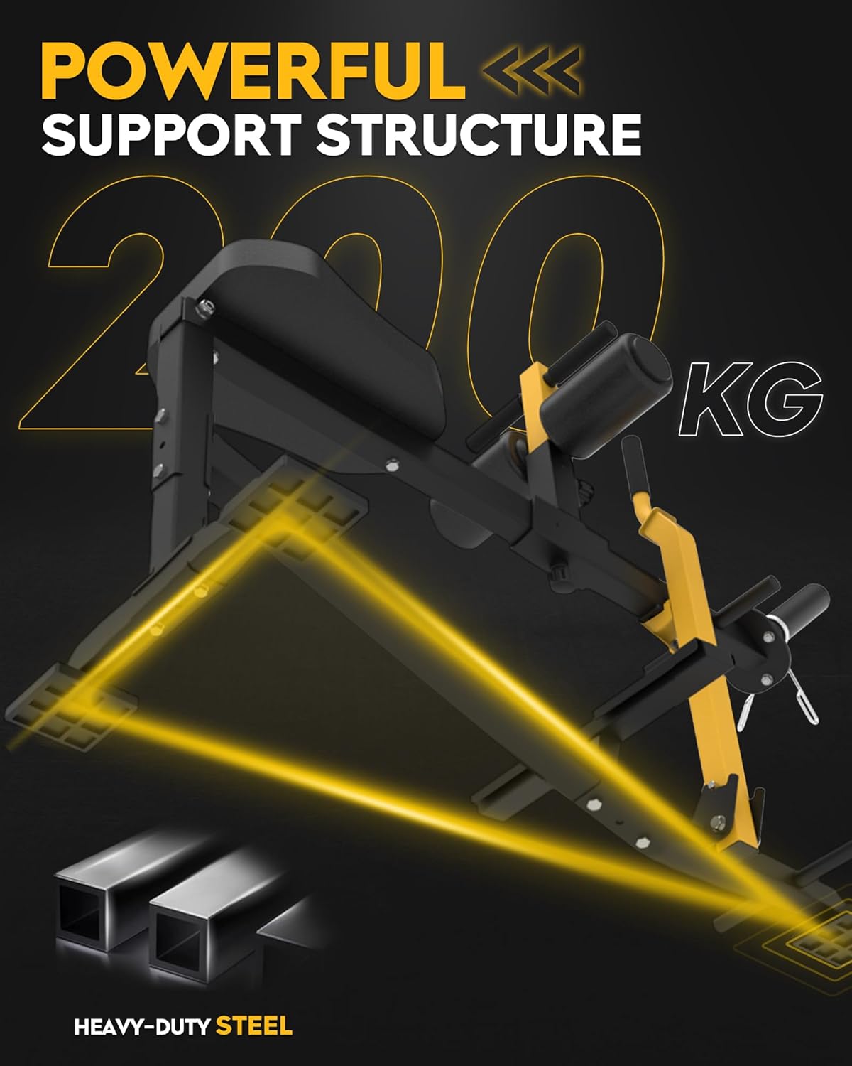 GUUG Calf Machine Road Traine Calf Stretcher Seated Leg Trainer for Home Strength Leg Trainer Leg Training Device Training Seated Calf Raise Machine Yellow - QUORE