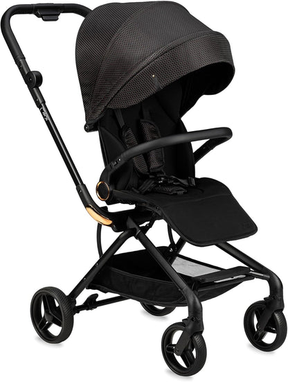 MoMi ADELLE kinderwagen voor kinderen vanaf 6 maanden (tot 22 kg), opvouwbare kinderwagen met 360° zitting en 5-punts veiligheidsgordel, boodschappenmand en draaggreep na het opvouwen