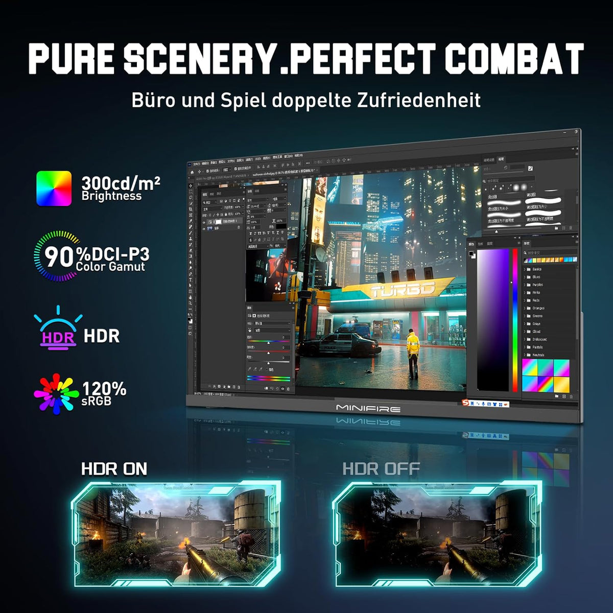 Minifire 25 inch Gaming Monitor (MFG25X1 Pro) - QUORE