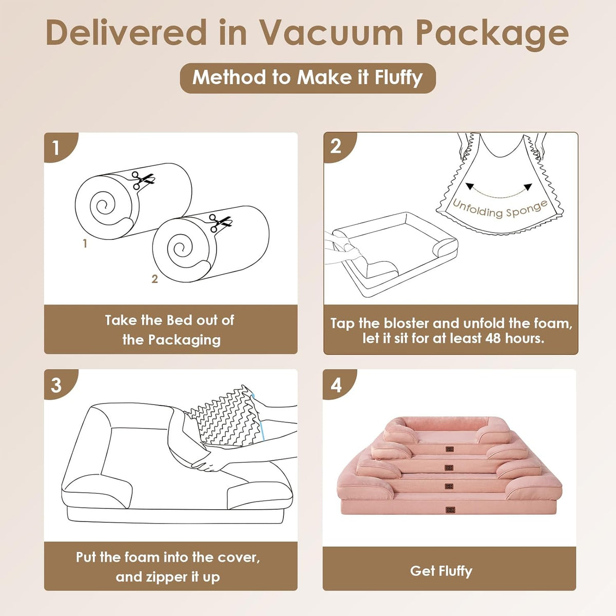 Orthopedische Hondenmand – Hondenkussen – Hondenbed – Hondenmat – Honden Sofa – Memory Foam – Waterdicht – Antislip – Afneembare Wasbare Hoes – Hoge Opstaande Randen – Geschikt Voor Kleine En Middelgrote Honden