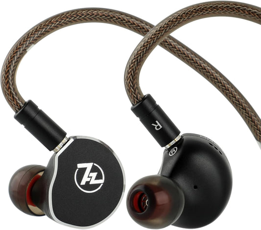 Linsoul 7Hz x Crinacle: Diablo/Divine In Ear Monitor,Hoofdtelefoon met 14,5 mm Planar Magnetische Drivers,IEM HiFi met Afneembare 2pin Monokristallijne Koperen Kabel voor Audiofielen (Diablo, Zwart)
