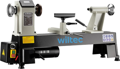 Wiltec houtdraaibank 550 W voor houtbewerking draaibank voor hout werkbank gereedschap variabele snelheid 650-3800 rpm 3 standen draaimachine houtmachine houtwerkbank
