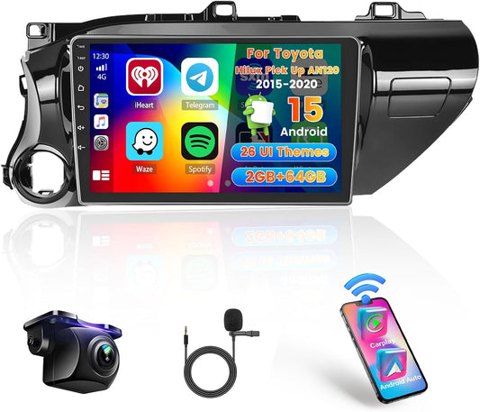 Android Car Tuner – Autoradio – Multimedia Systeem – Navigatiesysteem – Touchscreen Radio – 9 Inch IPS Scherm – Draadloos CarPlay & Android Auto - QUORE