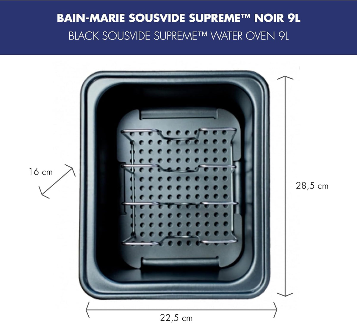 SousVide Supreme Thermostaatbad voor vacuümgaren op lage temperatuur, 9 l