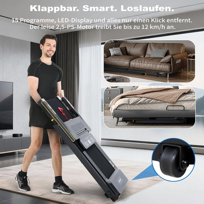 Loopband – Treadmill – Hardloopband – Wandelband – Fitnessband – Inklapbaar – Stille Motor – LCD-Display
