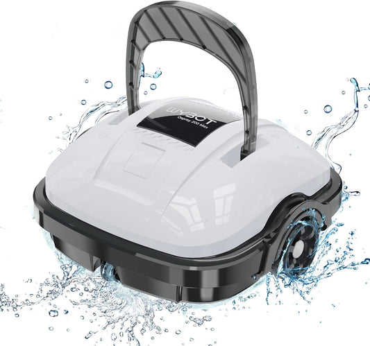 WYBOT Automatische zwembadreiniger, voor zwembaden op de grond en zwembaden met vlakke bodem, dubbele motor