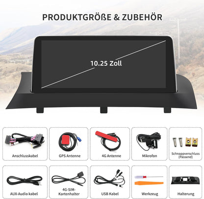 10,25 Inch Android 14 Autoradio – Navigatiesysteem – Multimedia Speler – Touchscreen Headunit – Inbouw Radio – Draadloze CarPlay & Android Auto – HD IPS Scherm – OEM Stuurwielbediening Behoud