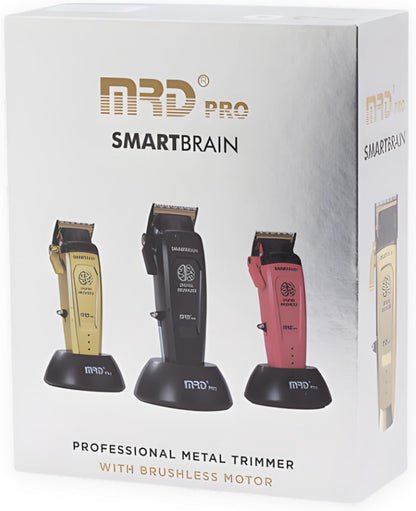 MRD Clipper Pro Smartbrain Professionele tondeuse voor heren met borstelloze motor, DLC Faper lemmet en metalen behuizing, MRD Pro oplaadbare USB-C-tondeuse