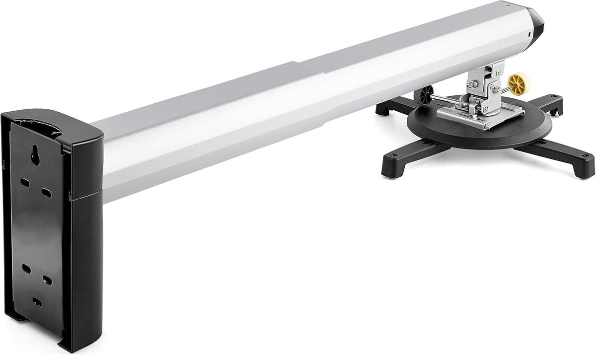 Universele Projectorwandhouder Voor Short Throw En Ultrashort Throw Projectoren – Projectorbeugel – Projectorhouder – Wandhouder – Montagebeugel – Verstelbare Arm Van 42 Tot 70,5 Cm – 360° Draaibaar En +/-25° Kantelbaar