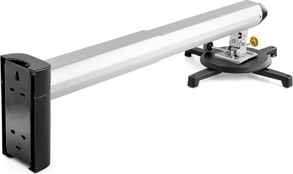 Universele Projectorwandhouder Voor Short Throw En Ultrashort Throw Projectoren – Projectorbeugel – Projectorhouder – Wandhouder – Montagebeugel – Verstelbare Arm Van 42 Tot 70,5 Cm – 360° Draaibaar En +/-25° Kantelbaar