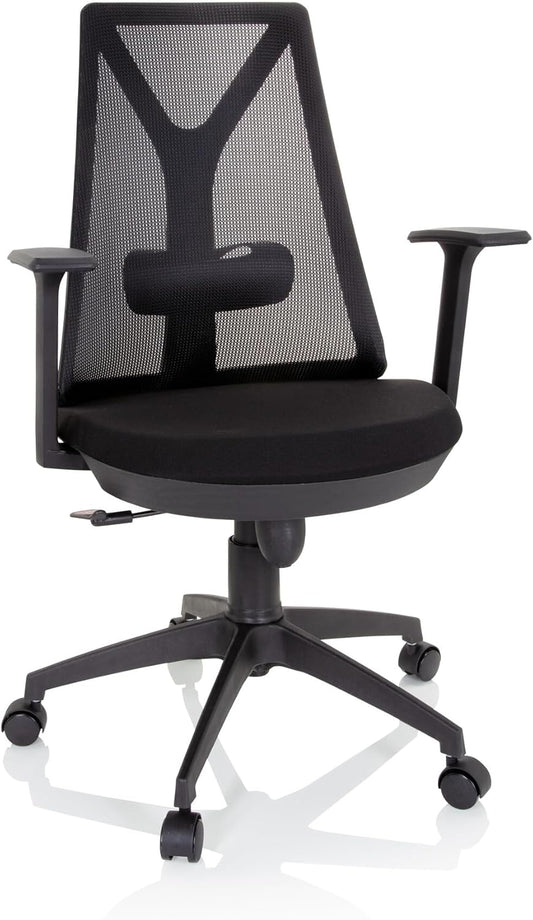 hjh OFFICE Thuisgebruik bureaustoel FALUN BASIC stof/netstof Zwart