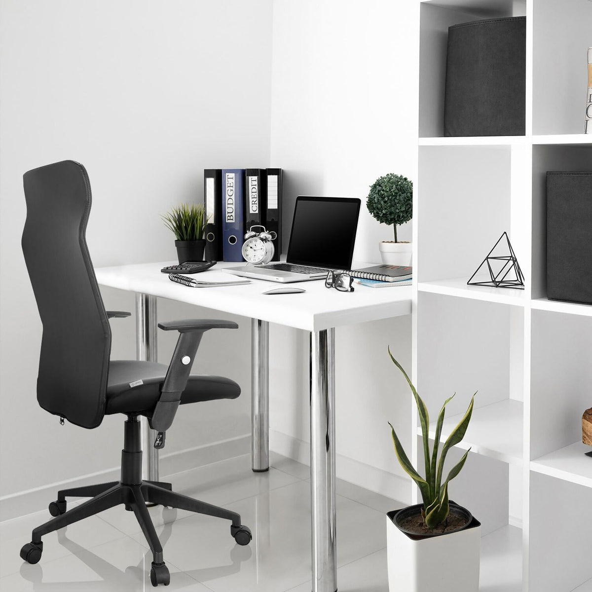 hjh OFFICE Thuisgebruik bureaustoel ARTON 30 Kunstleder Zwart