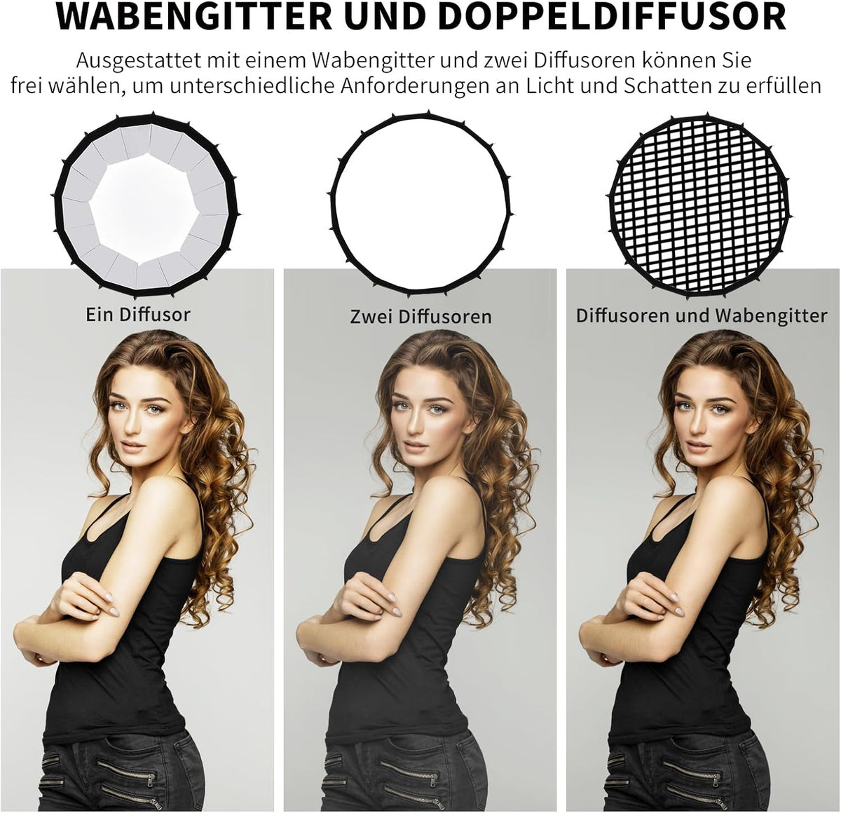 LED-softbox – Softbox – Fotolamp – Videolicht – Studiolicht – Handheld Met Handgreep – 55 Cm 60 W – Instelbare Kleurtemperatuur 3000-6500K