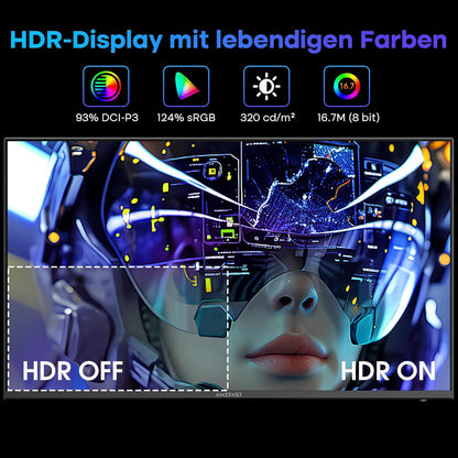 Amzfast 25 inch Gaming Display FHD 1920 x 1080-200Hz, Fast IPS Screen, 1ms MPRT DCI-P3 93%, sRGB 125%(Area), 320cd/m², Built-in Speaker, VESA 75 x 75, HDMI 2.0/DP 1.4 - AMZG25X1 - QUORE