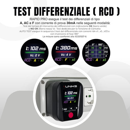 Uniks Multifunctioneel in zakformaat voor de inspectie van elektrische installaties - RAPIDPRO
