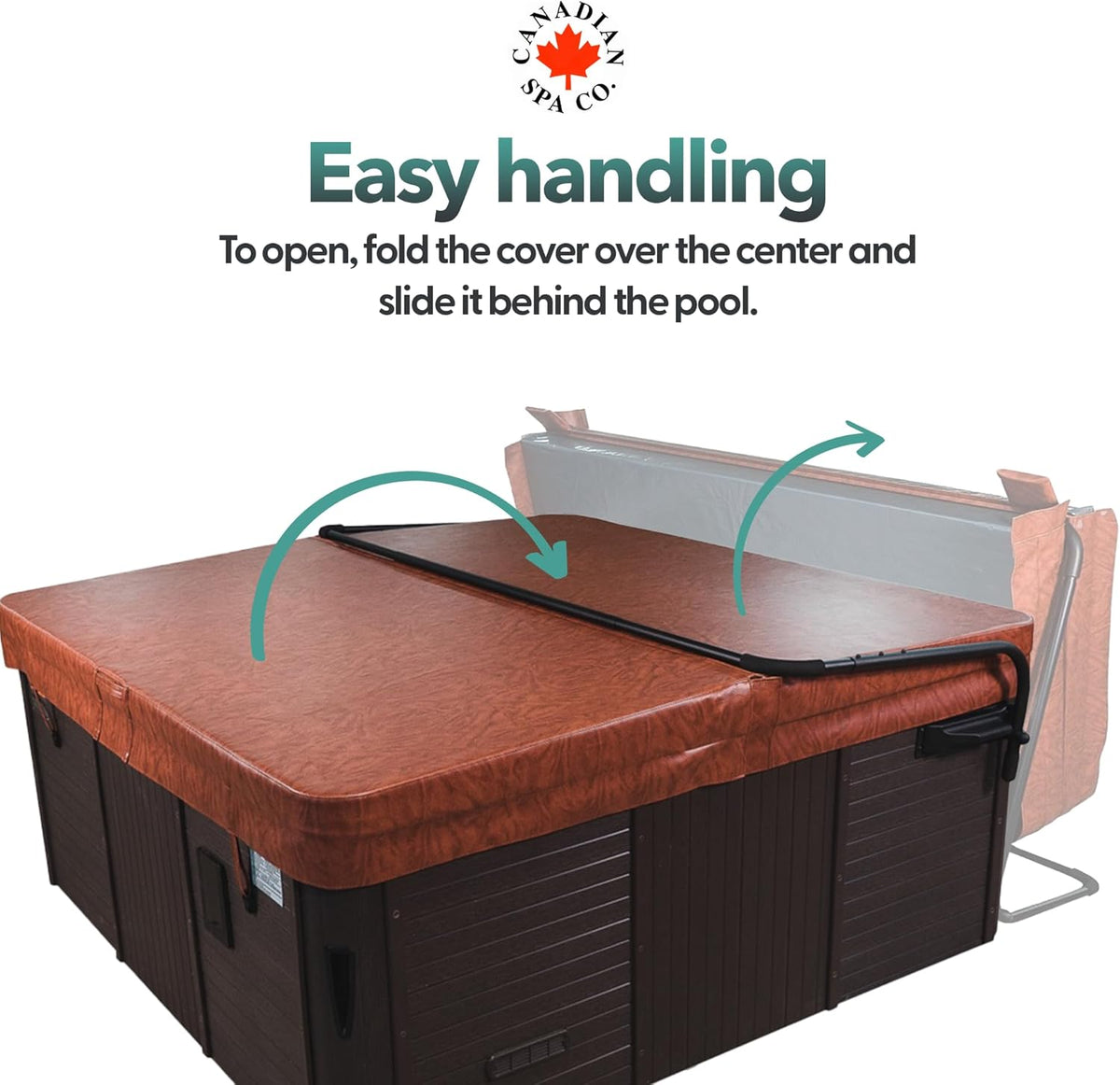 CANADIAN SPA CO. Bottom Mount Cover Lifter, hot tub cover lifter, hefinrichting voor hot tub cover