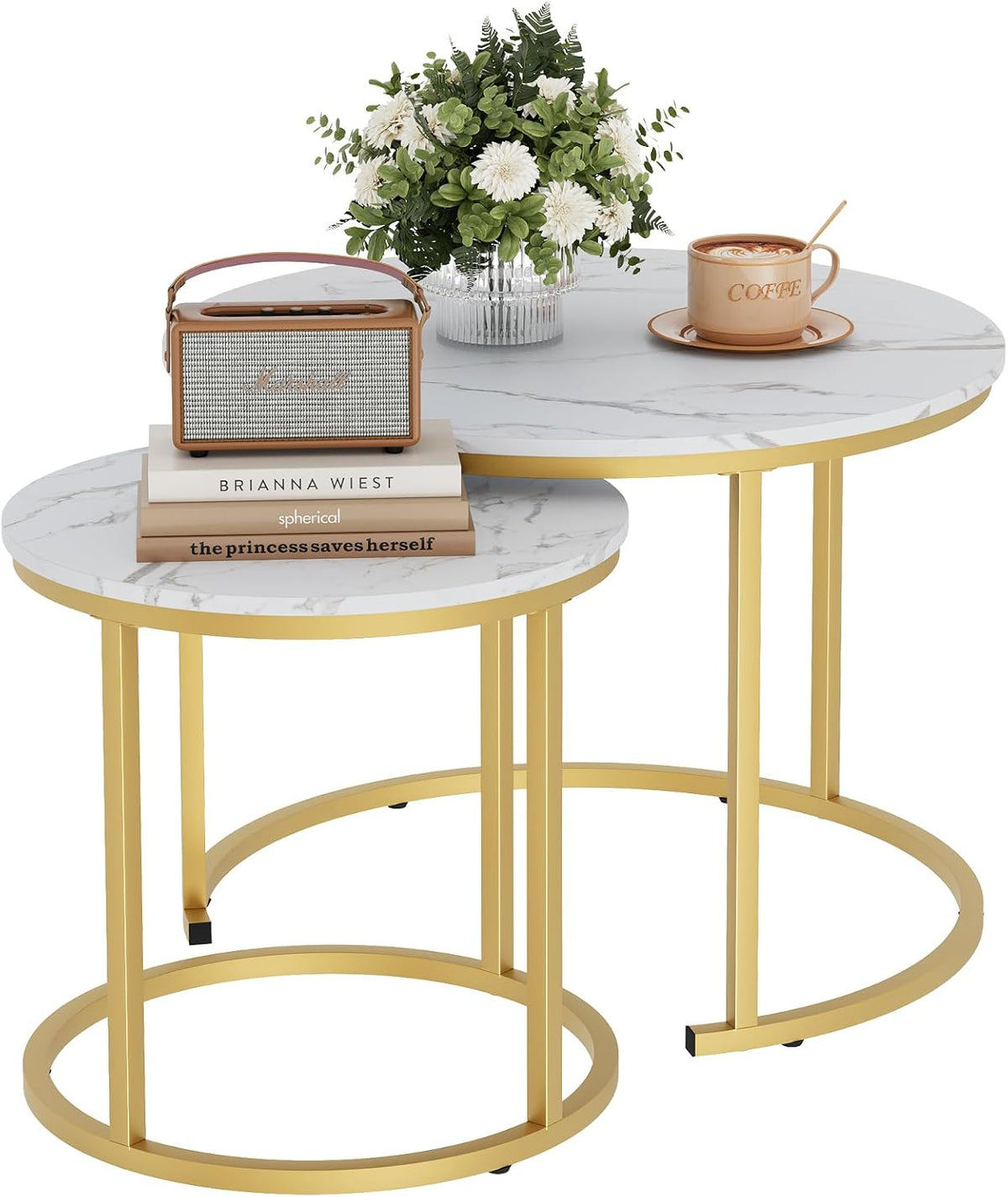 Garden 4 you Set van 2, wit + goud