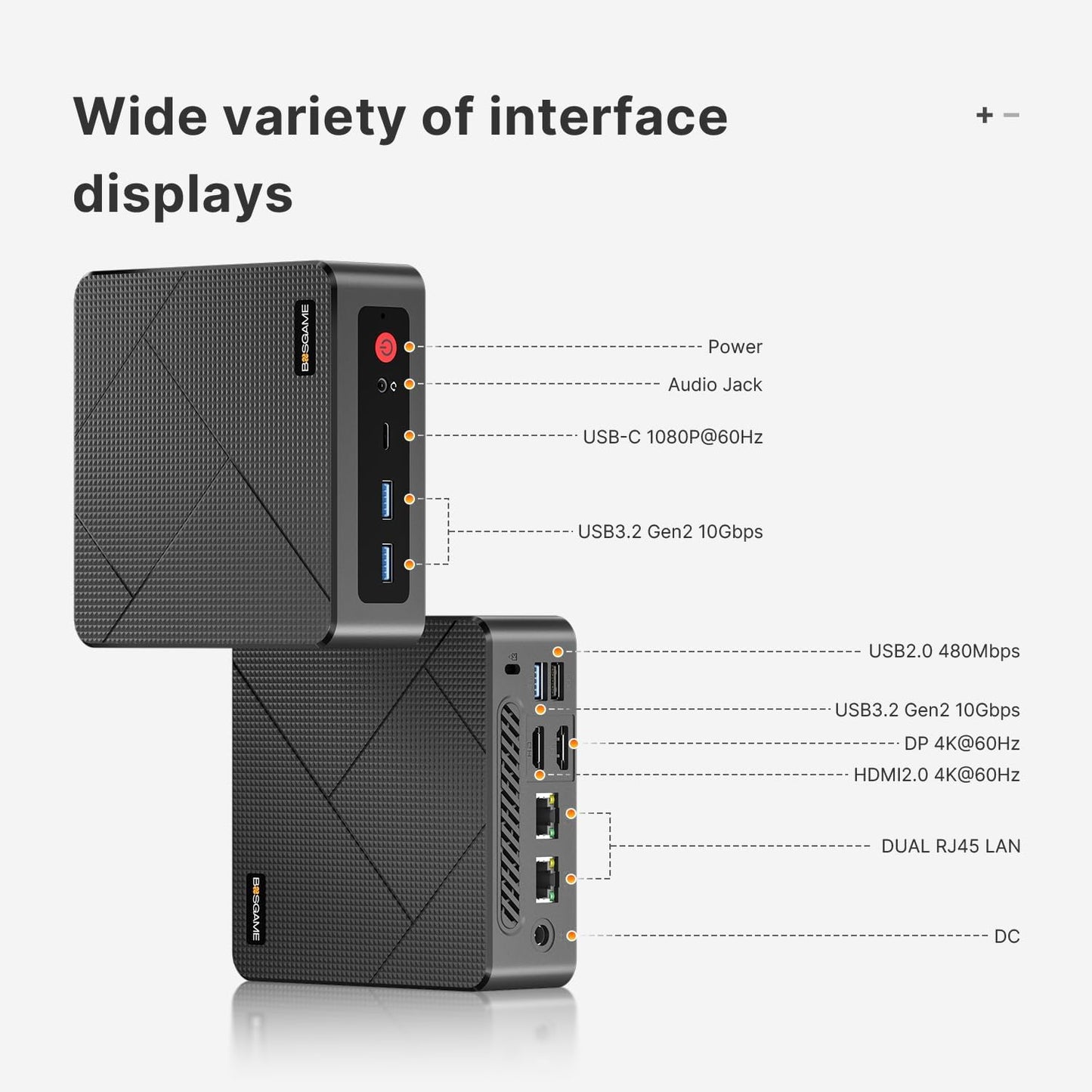 Gaming PC – Game Computer – Desktop PC – Mini PC – Ryzen 7 5700U – 32 GB RAM – 512 GB SSD – Triple 4K Output – Wi-Fi 6E & LAN 2.5G