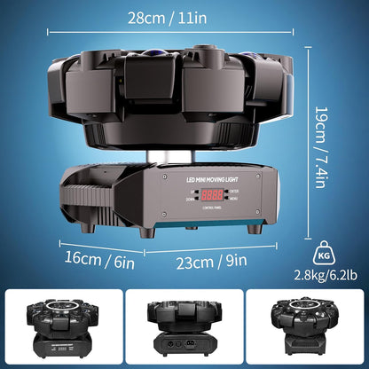 Moving Head LED 180W Beam Disco Light RGBW Party Light dmx stage lighting DJ lights for bar pub club wedding Christmas - QUORE