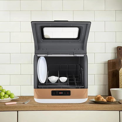 Multifunctional table-dishwasher gold modern rectangular PP ABS stainless steel touch control 800W