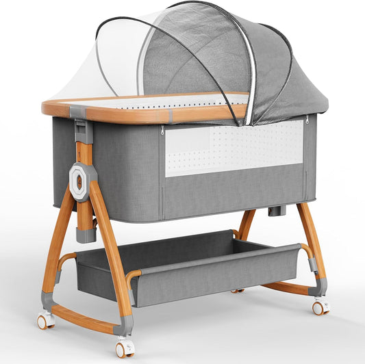 Cododo babybed, 3-1 wieg Cododo 6 Posizioni Regolabili, 4 Ruote Bloccabili Con Materassi Morbidi Babywieg Compatibel met Con Un'ampia Gamma di Tipi di Lett