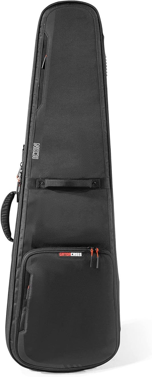 Gator Cases ICON serie Premium weerbestendige gigbag voor basgitaren met TSA bagageslot-vriendelijke ritstrekkers (G-ICONBASS)