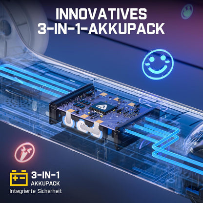 FanttikRide K9 Pro Elektrische step voor kinderen, 3/6/10 km/u, AI-snelheidsmodus, Type-C snel opladen, 5 verlichtingsmodi, verstelbaar stuur, voor kinderen tot 60 kg