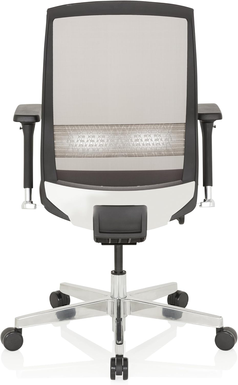 hjh OFFICE FOUNTAINE 657658 bureaustoel zwart draaistoel ergonomisch met zelfherstellende netrug